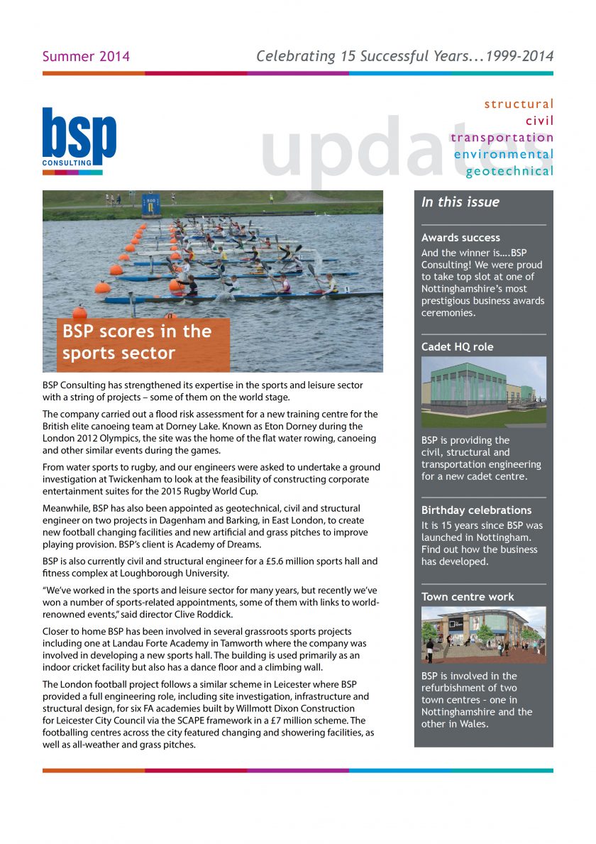 BSP Consulting Summer Newsletter 2014