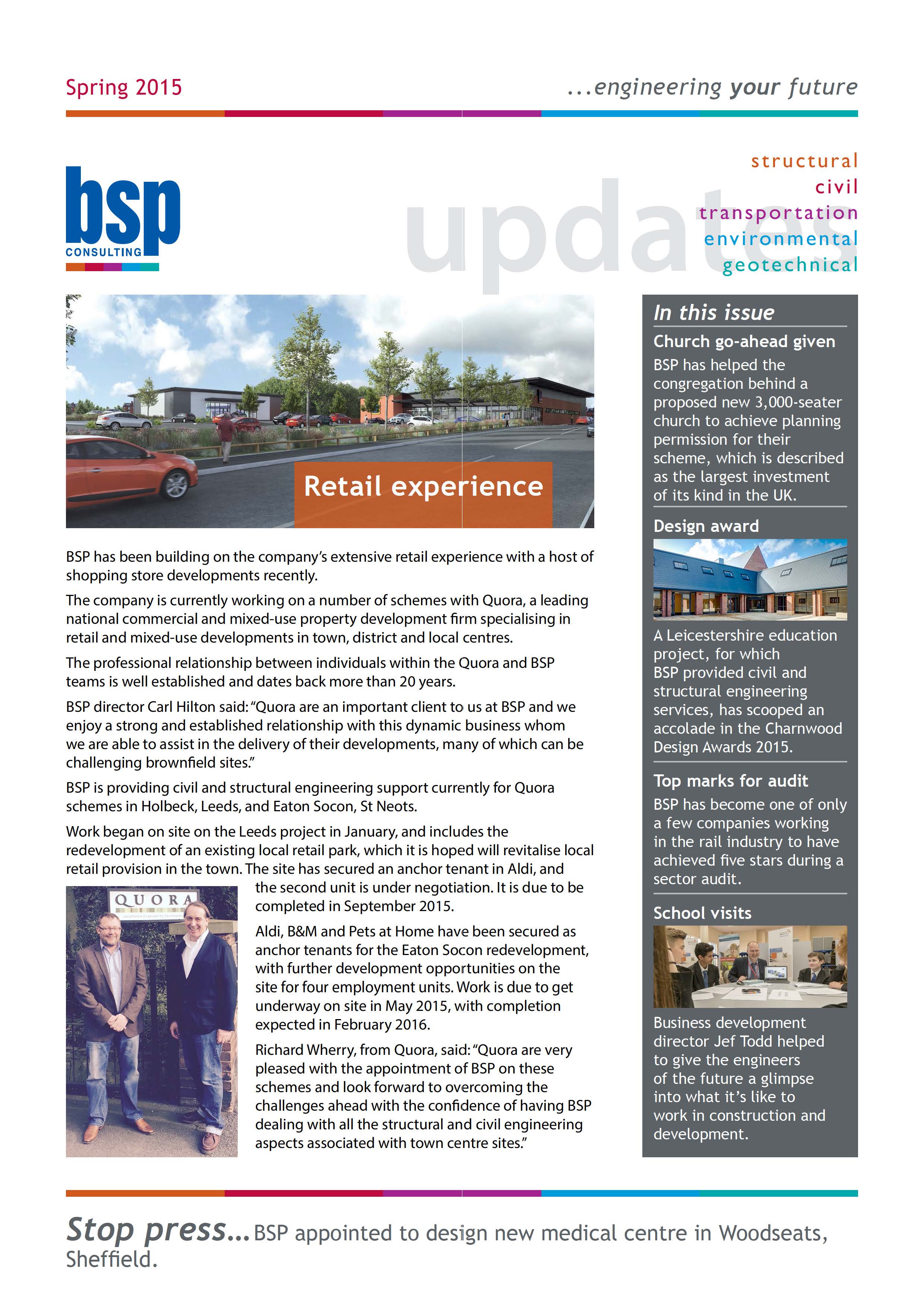 Bsp Consulting Spring Newsletter 2015