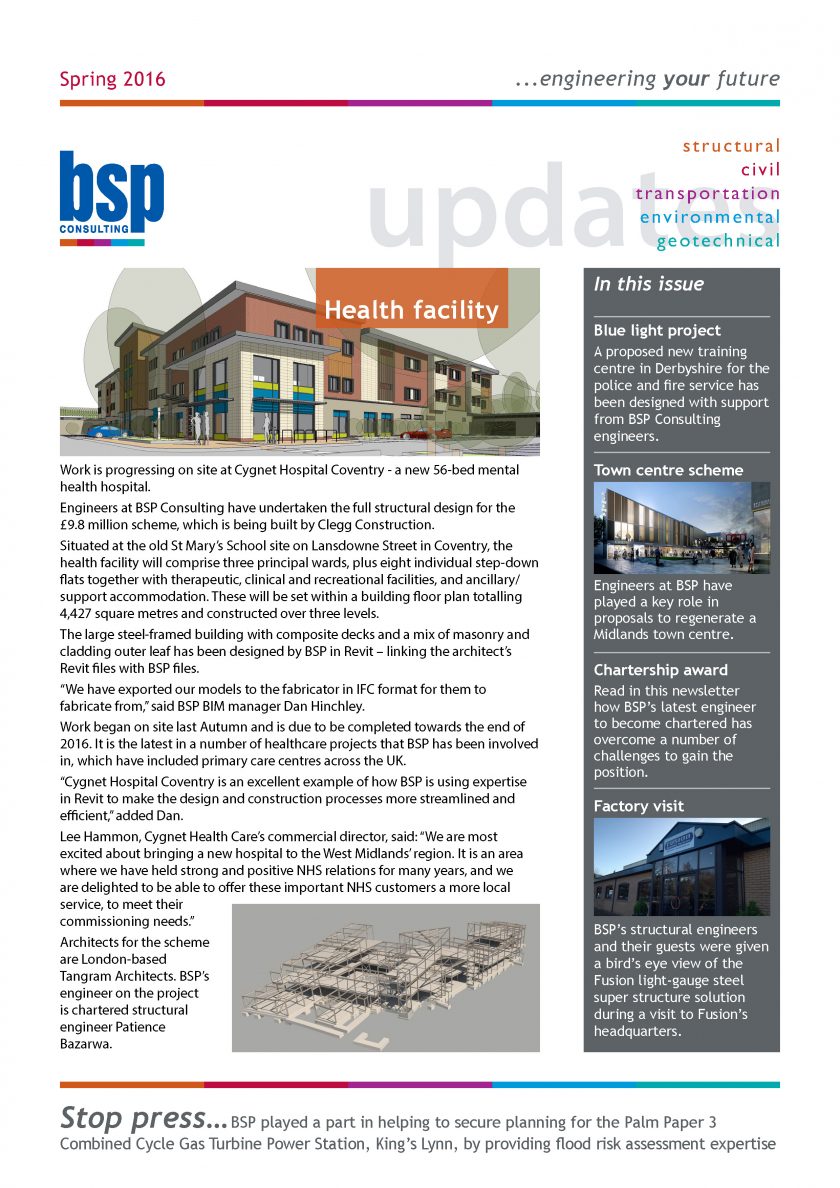 BSP Consulting Spring Newsletter 2016