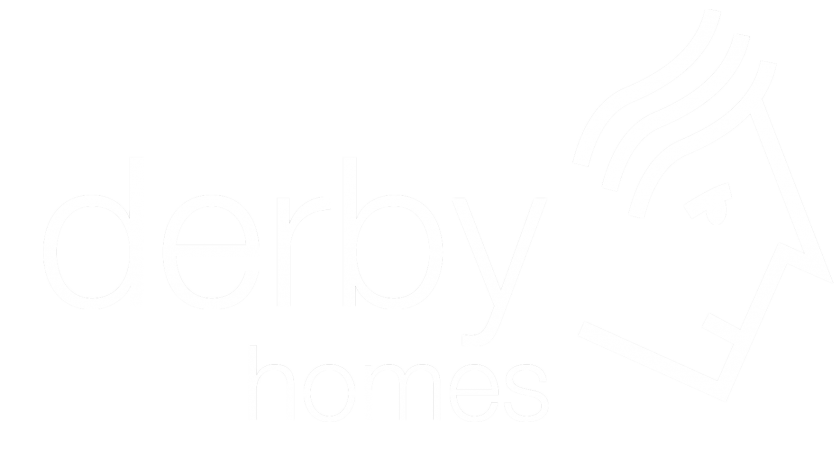 Derby Homes logo transparent WHITE - BSP Consulting