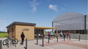 CGI of Padel Courts for Barbrey Business Park