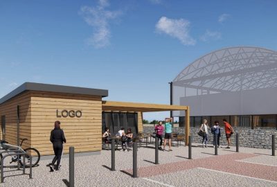 CGI of Padel Courts for Barbrey Business Park